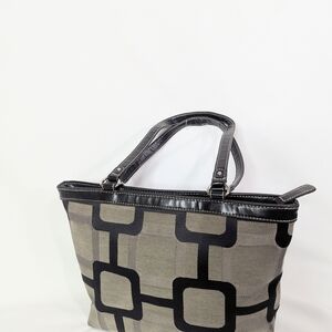 Stylish Black and Gray Tote Bag